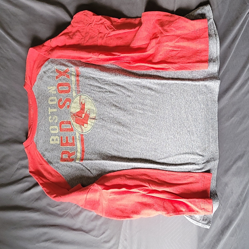 Mens fanatics red sox long sleeve shirt size large